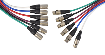 Mic Lead XLR Male to XLR Female Suits Balanced Mics - Choice of Cable Length